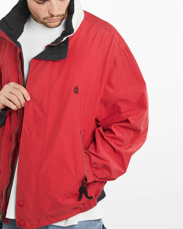 Vintage, Nautica, Sailing, Jacket, The Real Deal, size extra large, colour Red, newtown, sydney, australia, thrift store, opshop, preloved, secondhand, sustainable, retro, antique, 70s, 80s, 90s, 2000s, 00s, fashion, clothing, streetwear, trendy, garment, style, boutique, store, shop, archive, sale, cheap, best, top, Jackets