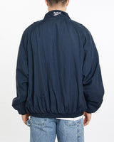 Vintage, 90s, Reebok, Track, Jacket, The Real Deal, size extra large, colour Navy, newtown, sydney, australia, thrift store, opshop, preloved, secondhand, sustainable, retro, antique, 70s, 80s, 90s, 2000s, 00s, fashion, clothing, streetwear, trendy, garment, style, boutique, store, shop, archive, sale, cheap, best, top, Jackets