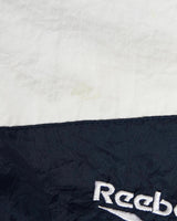 Vintage, 90s, Reebok, Track, Jacket, The Real Deal, size extra large, colour Navy, newtown, sydney, australia, thrift store, opshop, preloved, secondhand, sustainable, retro, antique, 70s, 80s, 90s, 2000s, 00s, fashion, clothing, streetwear, trendy, garment, style, boutique, store, shop, archive, sale, cheap, best, top, Jackets