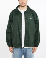 Vintage, 90s, Nike, Coaches, Jacket, The Real Deal, size extra large, colour Green, newtown, sydney, australia, thrift store, opshop, preloved, secondhand, sustainable, retro, antique, 70s, 80s, 90s, 2000s, 00s, fashion, clothing, streetwear, trendy, garment, style, boutique, store, shop, archive, sale, cheap, best, top, Jackets