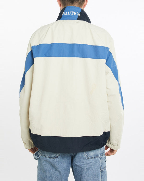 Vintage, Nautica, Sailing, Jacket, The Real Deal, size extra large, colour Beige, newtown, sydney, australia, thrift store, opshop, preloved, secondhand, sustainable, retro, antique, 70s, 80s, 90s, 2000s, 00s, fashion, clothing, streetwear, trendy, garment, style, boutique, store, shop, archive, sale, cheap, best, top, Jackets