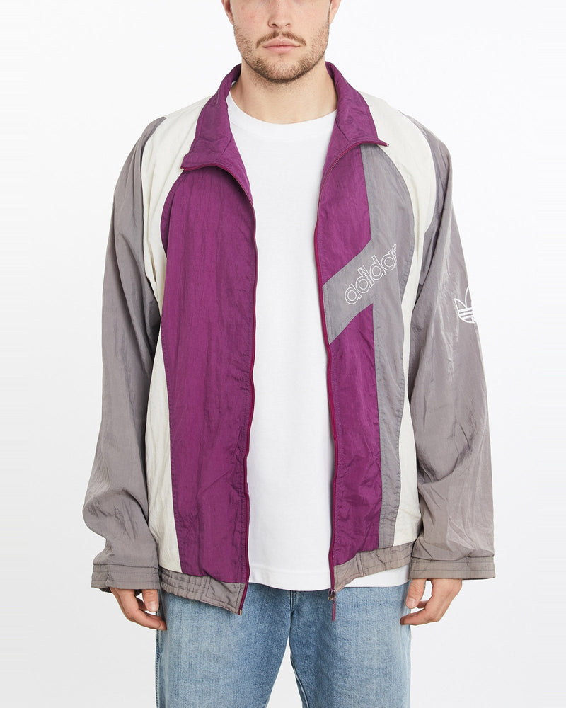 Vintage, 90s, Adidas, Track, Jacket, The Real Deal, size extra large, colour Multicolour, newtown, sydney, australia, thrift store, opshop, preloved, secondhand, sustainable, retro, antique, 70s, 80s, 90s, 2000s, 00s, fashion, clothing, streetwear, trendy, garment, style, boutique, store, shop, archive, sale, cheap, best, top, Jackets