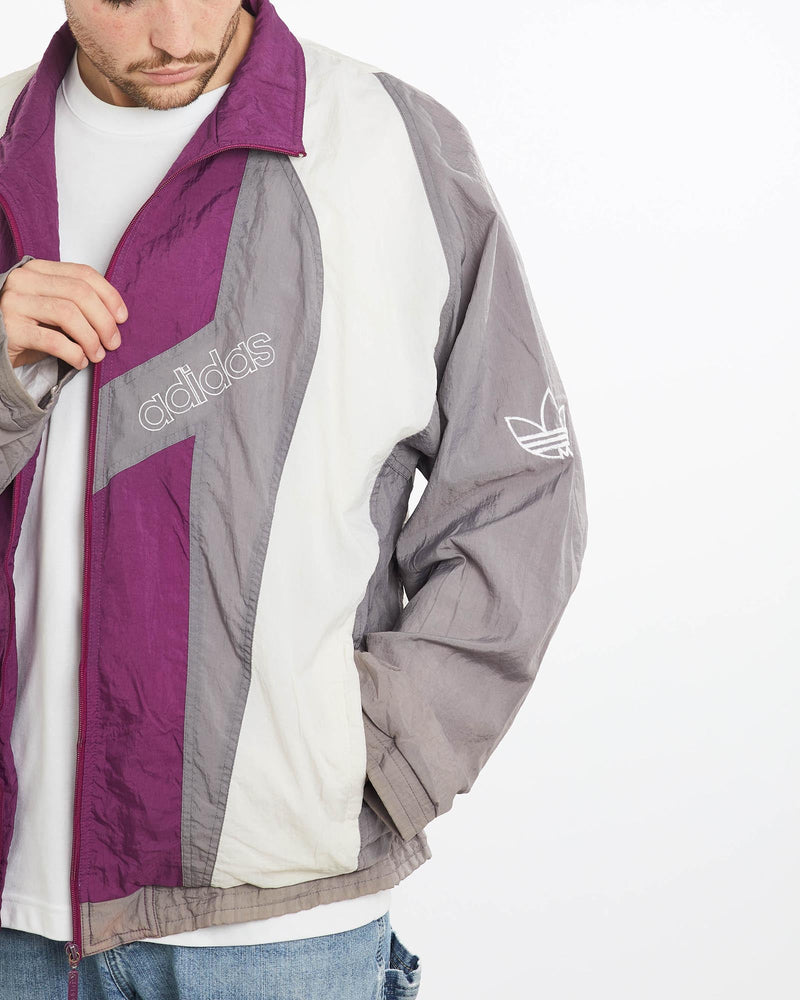 Vintage, 90s, Adidas, Track, Jacket, The Real Deal, size extra large, colour Multicolour, newtown, sydney, australia, thrift store, opshop, preloved, secondhand, sustainable, retro, antique, 70s, 80s, 90s, 2000s, 00s, fashion, clothing, streetwear, trendy, garment, style, boutique, store, shop, archive, sale, cheap, best, top, Jackets