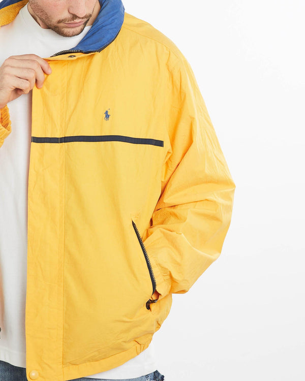 Vintage, 90s, Polo, Ralph, Lauren, Sailing, Jacket, The Real Deal, size extra large, colour Yellow, newtown, sydney, australia, thrift store, opshop, preloved, secondhand, sustainable, retro, antique, 70s, 80s, 90s, 2000s, 00s, fashion, clothing, streetwear, trendy, garment, style, boutique, store, shop, archive, sale, cheap, best, top, Jackets