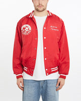 Vintage, 90s, American, Turners, Bomber, Jacket, The Real Deal, size extra large, colour Red, newtown, sydney, australia, thrift store, opshop, preloved, secondhand, sustainable, retro, antique, 70s, 80s, 90s, 2000s, 00s, fashion, clothing, streetwear, trendy, garment, style, boutique, store, shop, archive, sale, cheap, best, top, Jackets