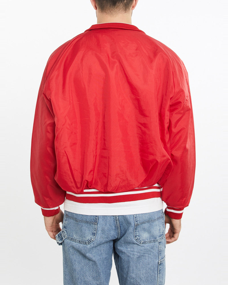 Vintage, 90s, American, Turners, Bomber, Jacket, The Real Deal, size extra large, colour Red, newtown, sydney, australia, thrift store, opshop, preloved, secondhand, sustainable, retro, antique, 70s, 80s, 90s, 2000s, 00s, fashion, clothing, streetwear, trendy, garment, style, boutique, store, shop, archive, sale, cheap, best, top, Jackets