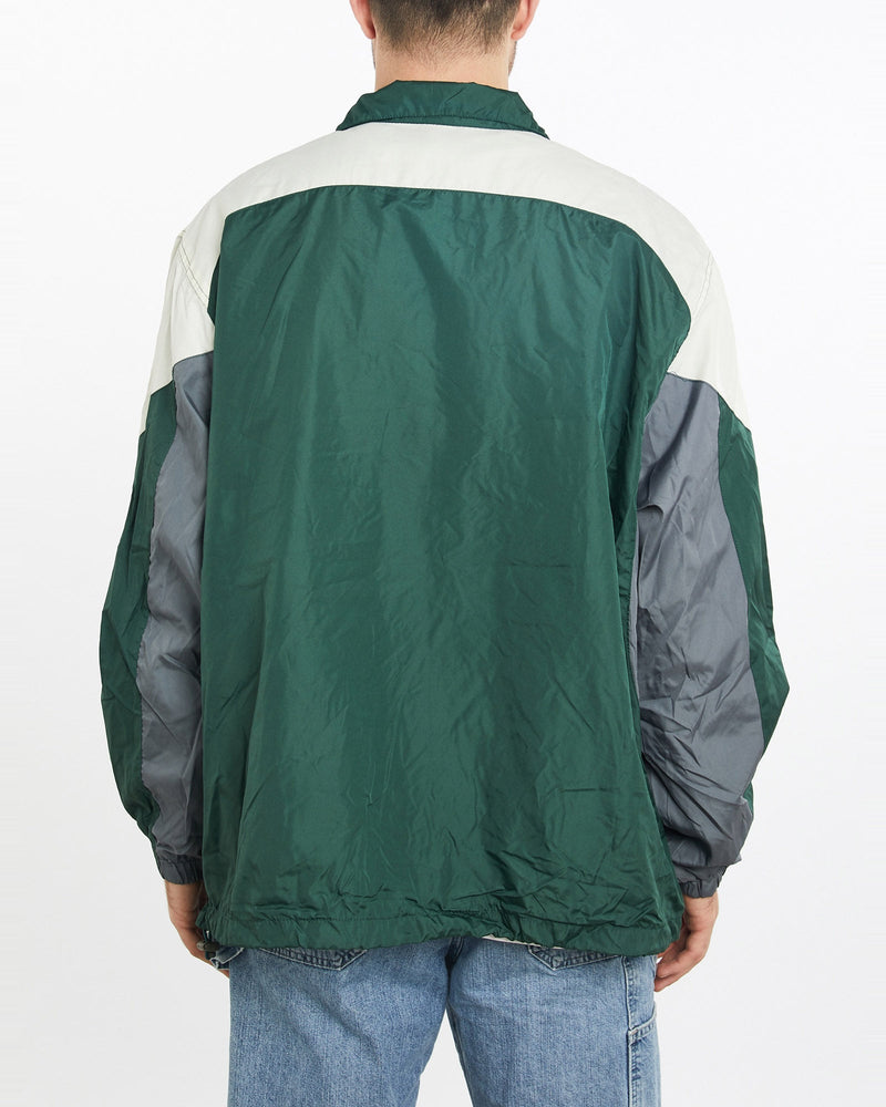 Vintage, NFL, Green, Bay, Packers, Track, Jacket, The Real Deal, size extra large, colour Green, newtown, sydney, australia, thrift store, opshop, preloved, secondhand, sustainable, retro, antique, 70s, 80s, 90s, 2000s, 00s, fashion, clothing, streetwear, trendy, garment, style, boutique, store, shop, archive, sale, cheap, best, top, Jackets