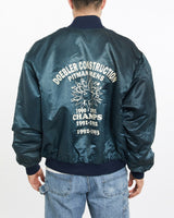 Vintage, 90s, Bowling, Champs, Satin, Bomber, Jacket, The Real Deal, size extra large, colour Blue, newtown, sydney, australia, thrift store, opshop, preloved, secondhand, sustainable, retro, antique, 70s, 80s, 90s, 2000s, 00s, fashion, clothing, streetwear, trendy, garment, style, boutique, store, shop, archive, sale, cheap, best, top, Jackets