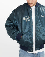 Vintage, 90s, Bowling, Champs, Satin, Bomber, Jacket, The Real Deal, size extra large, colour Blue, newtown, sydney, australia, thrift store, opshop, preloved, secondhand, sustainable, retro, antique, 70s, 80s, 90s, 2000s, 00s, fashion, clothing, streetwear, trendy, garment, style, boutique, store, shop, archive, sale, cheap, best, top, Jackets