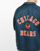 Vintage, 80s, Chicago, Bears, Sherpa, Lined, Coaches, Jacket, The Real Deal, size extra large, colour Navy, newtown, sydney, australia, thrift store, opshop, preloved, secondhand, sustainable, retro, antique, 70s, 80s, 90s, 2000s, 00s, fashion, clothing, streetwear, trendy, garment, style, boutique, store, shop, archive, sale, cheap, best, top, Jackets