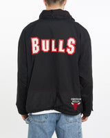 Vintage, 90s, Champion, Chicago, Bulls, Jacket, The Real Deal, size extra large, colour Black, newtown, sydney, australia, thrift store, opshop, preloved, secondhand, sustainable, retro, antique, 70s, 80s, 90s, 2000s, 00s, fashion, clothing, streetwear, trendy, garment, style, boutique, store, shop, archive, sale, cheap, best, top, Jackets