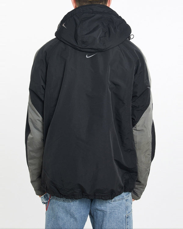Vintage, Nike, Tech, Jacket, The Real Deal, size extra large, colour Black, newtown, sydney, australia, thrift store, opshop, preloved, secondhand, sustainable, retro, antique, 70s, 80s, 90s, 2000s, 00s, fashion, clothing, streetwear, trendy, garment, style, boutique, store, shop, archive, sale, cheap, best, top, Jackets