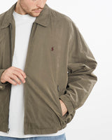 Vintage, 90s, Polo, Ralph, Lauren, Harrington, Jacket, The Real Deal, size extra large, colour Beige, newtown, sydney, australia, thrift store, opshop, preloved, secondhand, sustainable, retro, antique, 70s, 80s, 90s, 2000s, 00s, fashion, clothing, streetwear, trendy, garment, style, boutique, store, shop, archive, sale, cheap, best, top, Jackets