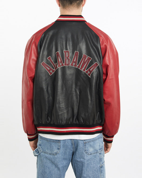 Vintage, 90s, NCAA, Alabama, Crimson, Tide, Varsity, Jacket, The Real Deal, size extra large, colour Multicolour, newtown, sydney, australia, thrift store, opshop, preloved, secondhand, sustainable, retro, antique, 70s, 80s, 90s, 2000s, 00s, fashion, clothing, streetwear, trendy, garment, style, boutique, store, shop, archive, sale, cheap, best, top, Jackets