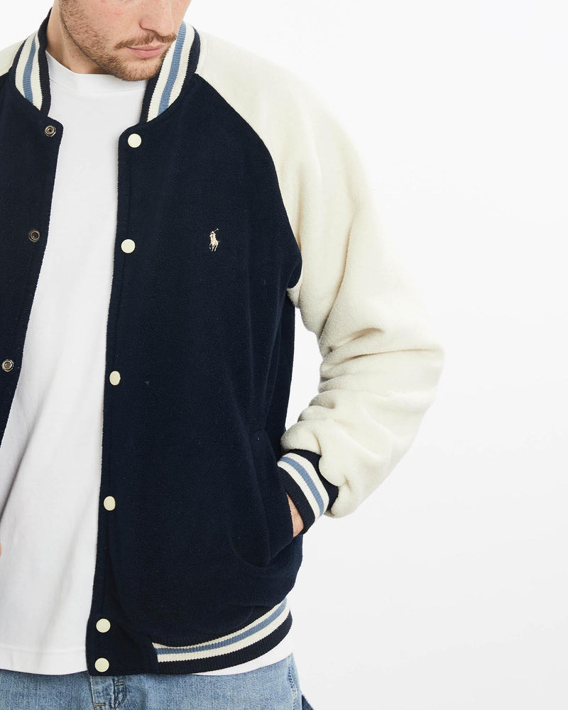 Vintage, 90s, Polo, Ralph, Lauren, Varsity, Jacket, The Real Deal, size extra large, colour Multicolour, newtown, sydney, australia, thrift store, opshop, preloved, secondhand, sustainable, retro, antique, 70s, 80s, 90s, 2000s, 00s, fashion, clothing, streetwear, trendy, garment, style, boutique, store, shop, archive, sale, cheap, best, top, Jackets