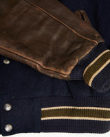 Vintage, 90s, Varsity, Jacket, The Real Deal, size extra large, colour Navy, newtown, sydney, australia, thrift store, opshop, preloved, secondhand, sustainable, retro, antique, 70s, 80s, 90s, 2000s, 00s, fashion, clothing, streetwear, trendy, garment, style, boutique, store, shop, archive, sale, cheap, best, top, Jackets