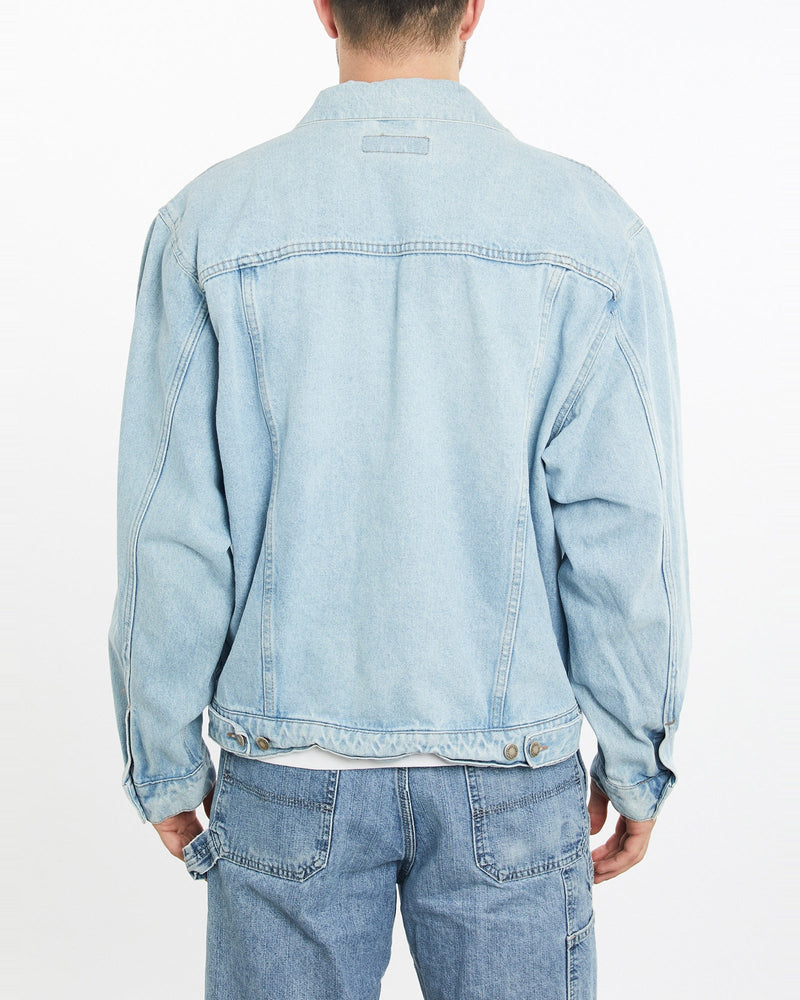 Vintage, Wrangler, Denim, Jacket, The Real Deal, size extra large, colour Blue, newtown, sydney, australia, thrift store, opshop, preloved, secondhand, sustainable, retro, antique, 70s, 80s, 90s, 2000s, 00s, fashion, clothing, streetwear, trendy, garment, style, boutique, store, shop, archive, sale, cheap, best, top, Jackets