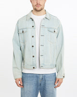 Vintage, 90s, Hard, Rock, Cafe, Shanghai, Denim, Jacket, The Real Deal, size extra large, colour Blue, newtown, sydney, australia, thrift store, opshop, preloved, secondhand, sustainable, retro, antique, 70s, 80s, 90s, 2000s, 00s, fashion, clothing, streetwear, trendy, garment, style, boutique, store, shop, archive, sale, cheap, best, top, Jackets