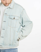 Vintage, 90s, Hard, Rock, Cafe, Shanghai, Denim, Jacket, The Real Deal, size extra large, colour Blue, newtown, sydney, australia, thrift store, opshop, preloved, secondhand, sustainable, retro, antique, 70s, 80s, 90s, 2000s, 00s, fashion, clothing, streetwear, trendy, garment, style, boutique, store, shop, archive, sale, cheap, best, top, Jackets