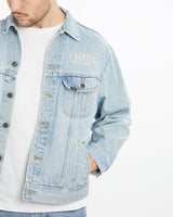 Vintage, 90s, Eagles, Denim, Jacket, The Real Deal, size extra large, colour Blue, newtown, sydney, australia, thrift store, opshop, preloved, secondhand, sustainable, retro, antique, 70s, 80s, 90s, 2000s, 00s, fashion, clothing, streetwear, trendy, garment, style, boutique, store, shop, archive, sale, cheap, best, top, Jackets