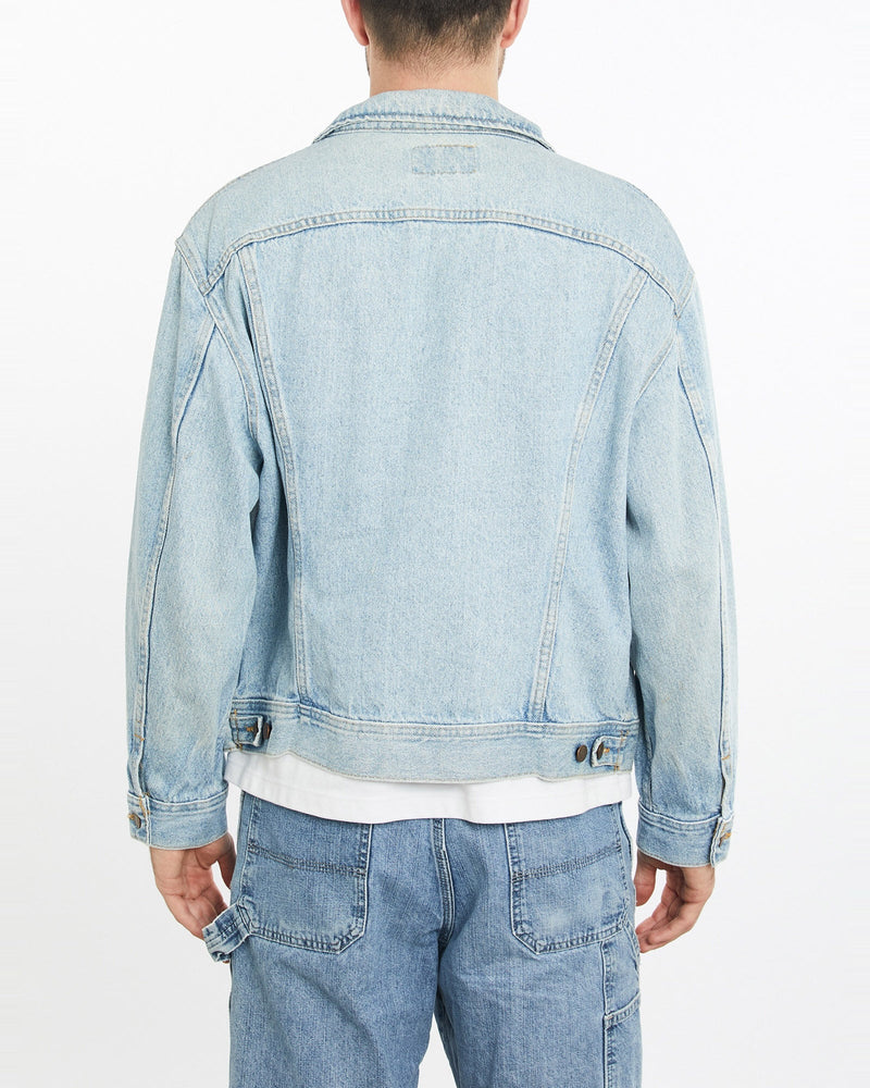 Vintage, 90s, Eagles, Denim, Jacket, The Real Deal, size extra large, colour Blue, newtown, sydney, australia, thrift store, opshop, preloved, secondhand, sustainable, retro, antique, 70s, 80s, 90s, 2000s, 00s, fashion, clothing, streetwear, trendy, garment, style, boutique, store, shop, archive, sale, cheap, best, top, Jackets