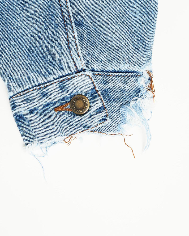 Vintage, 90s, Wrangler, Sherpa, Lined, Denim, Jacket, The Real Deal, size extra large, colour Blue, newtown, sydney, australia, thrift store, opshop, preloved, secondhand, sustainable, retro, antique, 70s, 80s, 90s, 2000s, 00s, fashion, clothing, streetwear, trendy, garment, style, boutique, store, shop, archive, sale, cheap, best, top, Jackets
