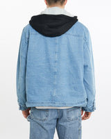 Vintage, Wrangler, Sherpa, Lined, Jacket, The Real Deal, size extra large, colour Blue, newtown, sydney, australia, thrift store, opshop, preloved, secondhand, sustainable, retro, antique, 70s, 80s, 90s, 2000s, 00s, fashion, clothing, streetwear, trendy, garment, style, boutique, store, shop, archive, sale, cheap, best, top, Jackets