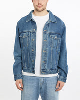 Vintage, 90s, Wrangler, Denim, Jacket, The Real Deal, size extra large, colour Blue, newtown, sydney, australia, thrift store, opshop, preloved, secondhand, sustainable, retro, antique, 70s, 80s, 90s, 2000s, 00s, fashion, clothing, streetwear, trendy, garment, style, boutique, store, shop, archive, sale, cheap, best, top, Jackets