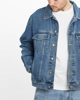 Vintage, 90s, Wrangler, Denim, Jacket, The Real Deal, size extra large, colour Blue, newtown, sydney, australia, thrift store, opshop, preloved, secondhand, sustainable, retro, antique, 70s, 80s, 90s, 2000s, 00s, fashion, clothing, streetwear, trendy, garment, style, boutique, store, shop, archive, sale, cheap, best, top, Jackets