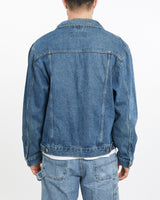 Vintage, 90s, Wrangler, Denim, Jacket, The Real Deal, size extra large, colour Blue, newtown, sydney, australia, thrift store, opshop, preloved, secondhand, sustainable, retro, antique, 70s, 80s, 90s, 2000s, 00s, fashion, clothing, streetwear, trendy, garment, style, boutique, store, shop, archive, sale, cheap, best, top, Jackets