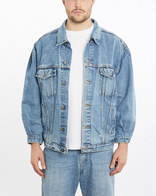 Vintage, 90s, Levi's, Denim, Jacket, The Real Deal, size extra large, colour Blue, newtown, sydney, australia, thrift store, opshop, preloved, secondhand, sustainable, retro, antique, 70s, 80s, 90s, 2000s, 00s, fashion, clothing, streetwear, trendy, garment, style, boutique, store, shop, archive, sale, cheap, best, top, Jackets