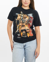 Vintage, WWE, RAW, Wrestling, Tee, The Real Deal, size extra small, colour Black, newtown, sydney, australia, thrift store, opshop, preloved, secondhand, sustainable, retro, antique, 70s, 80s, 90s, 2000s, 00s, fashion, clothing, streetwear, trendy, garment, style, boutique, store, shop, archive, sale, cheap, best, top, T-Shirts