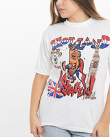 Vintage, 1996, Holland, v, England, Soccer, Tee, The Real Deal, size extra small, colour White, newtown, sydney, australia, thrift store, opshop, preloved, secondhand, sustainable, retro, antique, 70s, 80s, 90s, 2000s, 00s, fashion, clothing, streetwear, trendy, garment, style, boutique, store, shop, archive, sale, cheap, best, top, T-Shirts