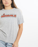 Vintage, 80s, Starter, NFL, Cincinnati, Bengals, Tee, The Real Deal, size extra small, colour Grey, newtown, sydney, australia, thrift store, opshop, preloved, secondhand, sustainable, retro, antique, 70s, 80s, 90s, 2000s, 00s, fashion, clothing, streetwear, trendy, garment, style, boutique, store, shop, archive, sale, cheap, best, top, T-Shirts