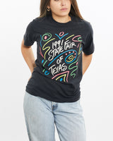 Vintage, 1991, State, Fair, of, Texas, Tee, The Real Deal, size extra small, colour Black, newtown, sydney, australia, thrift store, opshop, preloved, secondhand, sustainable, retro, antique, 70s, 80s, 90s, 2000s, 00s, fashion, clothing, streetwear, trendy, garment, style, boutique, store, shop, archive, sale, cheap, best, top, T-Shirts