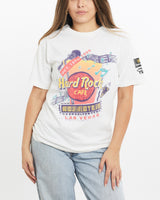 Vintage, 1995, Hard, Rock, Cafe, Las, Vegas, Tee, The Real Deal, size small, colour White, newtown, sydney, australia, thrift store, opshop, preloved, secondhand, sustainable, retro, antique, 70s, 80s, 90s, 2000s, 00s, fashion, clothing, streetwear, trendy, garment, style, boutique, store, shop, archive, sale, cheap, best, top, T-Shirts