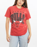 Vintage, 90s, NBA, Chicago, Bulls, Tee, The Real Deal, size extra small, colour Red, newtown, sydney, australia, thrift store, opshop, preloved, secondhand, sustainable, retro, antique, 70s, 80s, 90s, 2000s, 00s, fashion, clothing, streetwear, trendy, garment, style, boutique, store, shop, archive, sale, cheap, best, top, T-Shirts