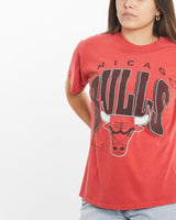 Vintage, 90s, NBA, Chicago, Bulls, Tee, The Real Deal, size extra small, colour Red, newtown, sydney, australia, thrift store, opshop, preloved, secondhand, sustainable, retro, antique, 70s, 80s, 90s, 2000s, 00s, fashion, clothing, streetwear, trendy, garment, style, boutique, store, shop, archive, sale, cheap, best, top, T-Shirts