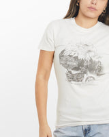 Vintage, Harley, Davidson, Tee, The Real Deal, size extra small, colour White, newtown, sydney, australia, thrift store, opshop, preloved, secondhand, sustainable, retro, antique, 70s, 80s, 90s, 2000s, 00s, fashion, clothing, streetwear, trendy, garment, style, boutique, store, shop, archive, sale, cheap, best, top, T-Shirts