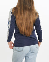 Vintage, 90s, Quiksilver, Long, Sleeve, Tee, The Real Deal, size extra small, colour Navy, newtown, sydney, australia, thrift store, opshop, preloved, secondhand, sustainable, retro, antique, 70s, 80s, 90s, 2000s, 00s, fashion, clothing, streetwear, trendy, garment, style, boutique, store, shop, archive, sale, cheap, best, top, T-Shirts