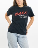 Vintage, 90s, D.A.R.E., Tee, The Real Deal, size extra small, colour Black, newtown, sydney, australia, thrift store, opshop, preloved, secondhand, sustainable, retro, antique, 70s, 80s, 90s, 2000s, 00s, fashion, clothing, streetwear, trendy, garment, style, boutique, store, shop, archive, sale, cheap, best, top, T-Shirts