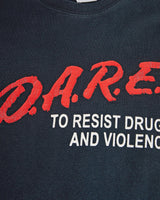 Vintage, 90s, D.A.R.E., Tee, The Real Deal, size extra small, colour Black, newtown, sydney, australia, thrift store, opshop, preloved, secondhand, sustainable, retro, antique, 70s, 80s, 90s, 2000s, 00s, fashion, clothing, streetwear, trendy, garment, style, boutique, store, shop, archive, sale, cheap, best, top, T-Shirts
