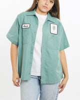Vintage, Mechanic, Shirt, The Real Deal, size medium, colour Green, newtown, sydney, australia, thrift store, opshop, preloved, secondhand, sustainable, retro, antique, 70s, 80s, 90s, 2000s, 00s, fashion, clothing, streetwear, trendy, garment, style, boutique, store, shop, archive, sale, cheap, best, top, Shirts
