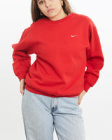 Vintage, 90s, Nike, Sweatshirt, The Real Deal, size small, colour Red, newtown, sydney, australia, thrift store, opshop, preloved, secondhand, sustainable, retro, antique, 70s, 80s, 90s, 2000s, 00s, fashion, clothing, streetwear, trendy, garment, style, boutique, store, shop, archive, sale, cheap, best, top, Sweats and hoodies