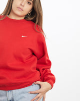 Vintage, 90s, Nike, Sweatshirt, The Real Deal, size small, colour Red, newtown, sydney, australia, thrift store, opshop, preloved, secondhand, sustainable, retro, antique, 70s, 80s, 90s, 2000s, 00s, fashion, clothing, streetwear, trendy, garment, style, boutique, store, shop, archive, sale, cheap, best, top, Sweats and hoodies