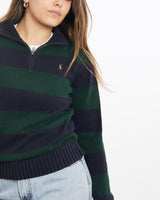 Vintage, 90s, Polo, Ralph, Lauren, Quarter, Zip, Knit, Sweater, The Real Deal, size extra small, colour Multicolour, newtown, sydney, australia, thrift store, opshop, preloved, secondhand, sustainable, retro, antique, 70s, 80s, 90s, 2000s, 00s, fashion, clothing, streetwear, trendy, garment, style, boutique, store, shop, archive, sale, cheap, best, top, Sweats and hoodies