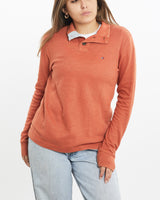 Vintage, Tommy, Hilfiger, Collared, Sweater, The Real Deal, size extra small, colour Orange, newtown, sydney, australia, thrift store, opshop, preloved, secondhand, sustainable, retro, antique, 70s, 80s, 90s, 2000s, 00s, fashion, clothing, streetwear, trendy, garment, style, boutique, store, shop, archive, sale, cheap, best, top, Sweats and hoodies