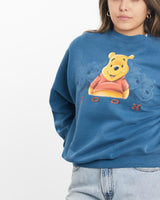 Vintage, 90s, Disney, Winnie, The, Pooh, Sweatshirt, The Real Deal, size small, colour Blue, newtown, sydney, australia, thrift store, opshop, preloved, secondhand, sustainable, retro, antique, 70s, 80s, 90s, 2000s, 00s, fashion, clothing, streetwear, trendy, garment, style, boutique, store, shop, archive, sale, cheap, best, top, Sweats and hoodies