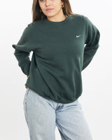 Vintage, 90s, Nike, Sweatshirt, The Real Deal, size small, colour Green, newtown, sydney, australia, thrift store, opshop, preloved, secondhand, sustainable, retro, antique, 70s, 80s, 90s, 2000s, 00s, fashion, clothing, streetwear, trendy, garment, style, boutique, store, shop, archive, sale, cheap, best, top, Sweats and hoodies