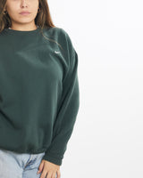Vintage, 90s, Nike, Sweatshirt, The Real Deal, size small, colour Green, newtown, sydney, australia, thrift store, opshop, preloved, secondhand, sustainable, retro, antique, 70s, 80s, 90s, 2000s, 00s, fashion, clothing, streetwear, trendy, garment, style, boutique, store, shop, archive, sale, cheap, best, top, Sweats and hoodies